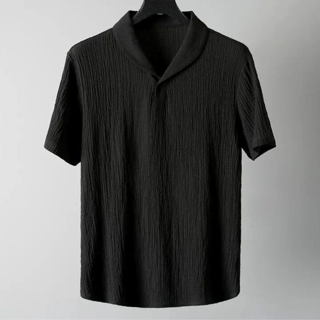 Zestaw domowy z bawełny o fakturze, luźny, męski