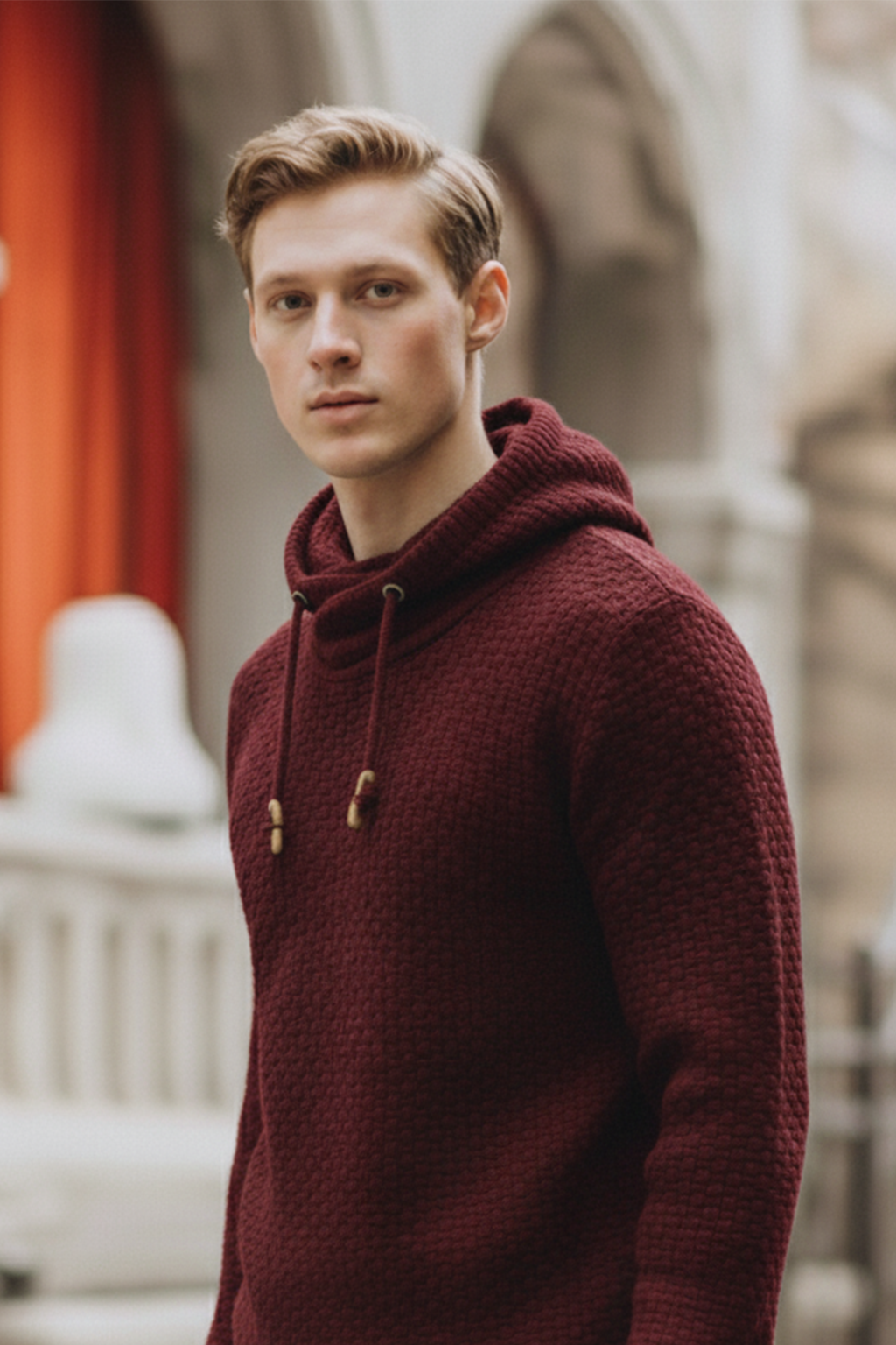 Bluza z Kapturem | Kamil – Bordowy