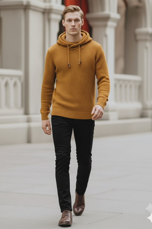 Bluza z Kapturem | Adrian – Musztardowy