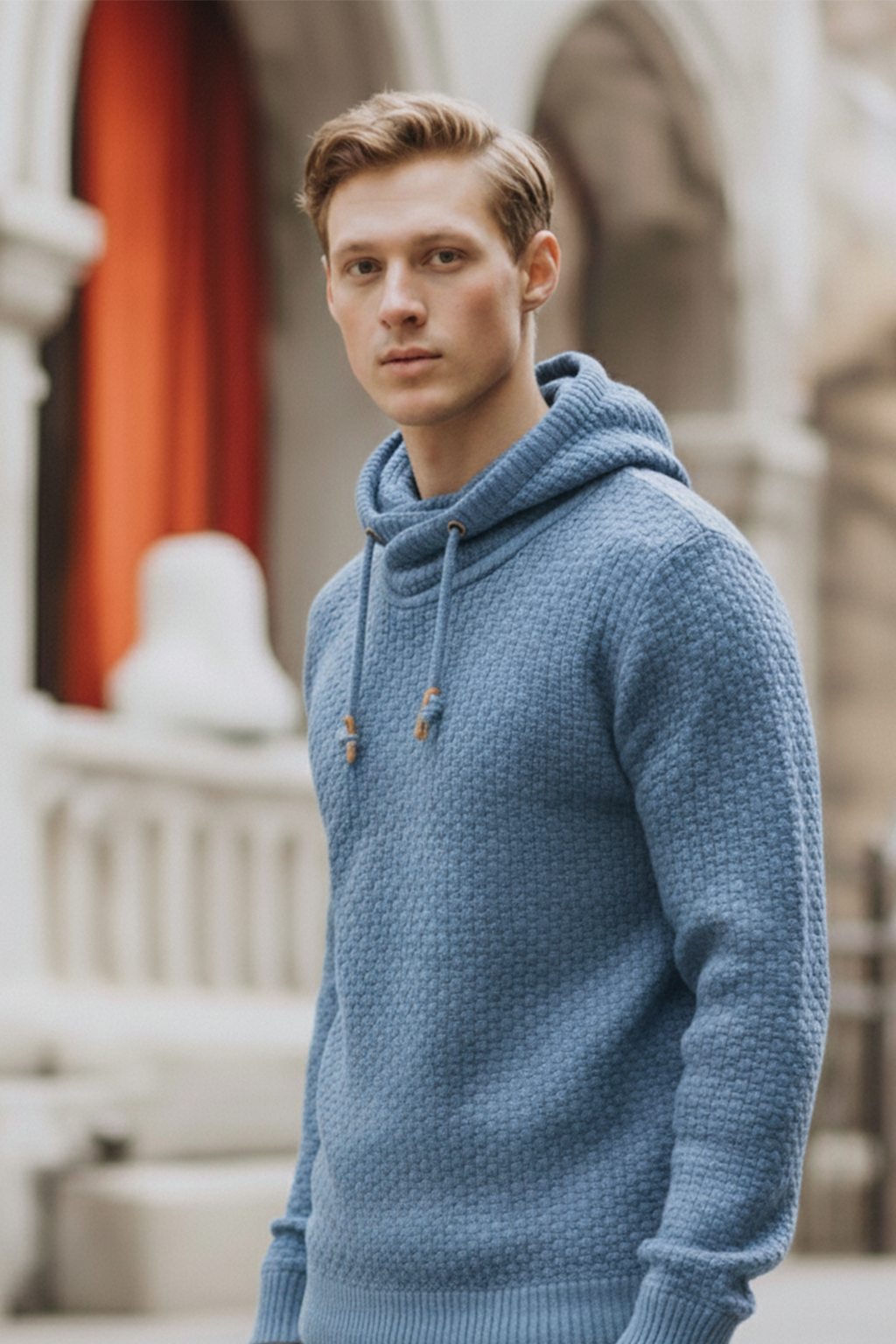 Bluza z Kapturem | Oskar – Jasnoniebieski