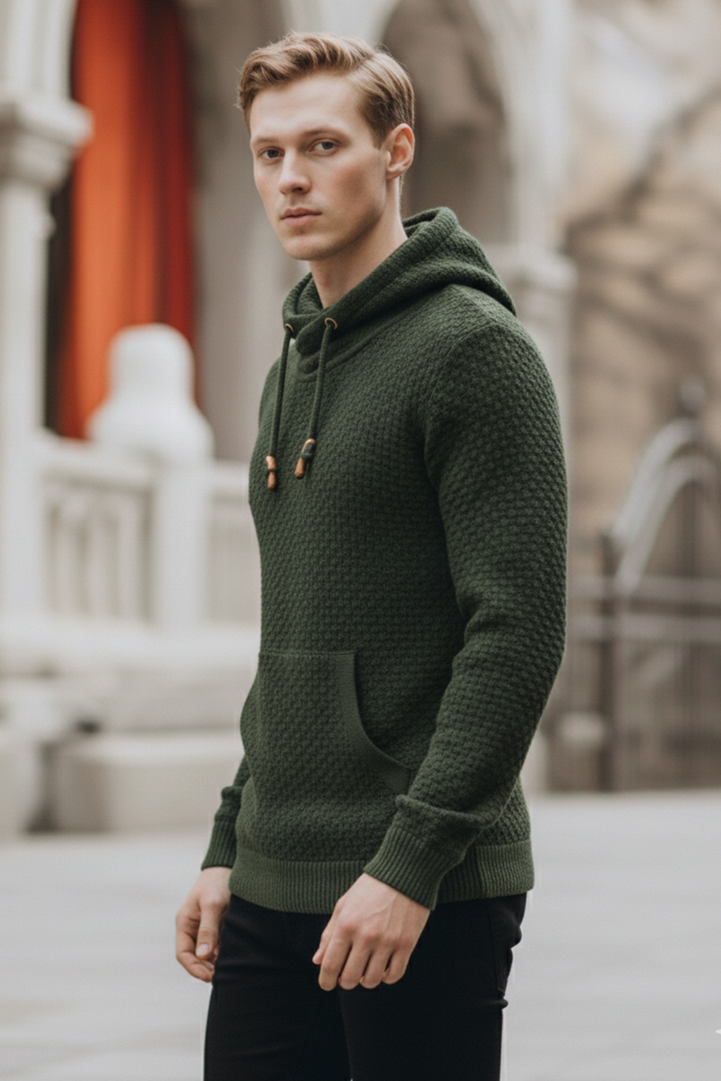 Bluza z Kapturem | Damian – Zielony