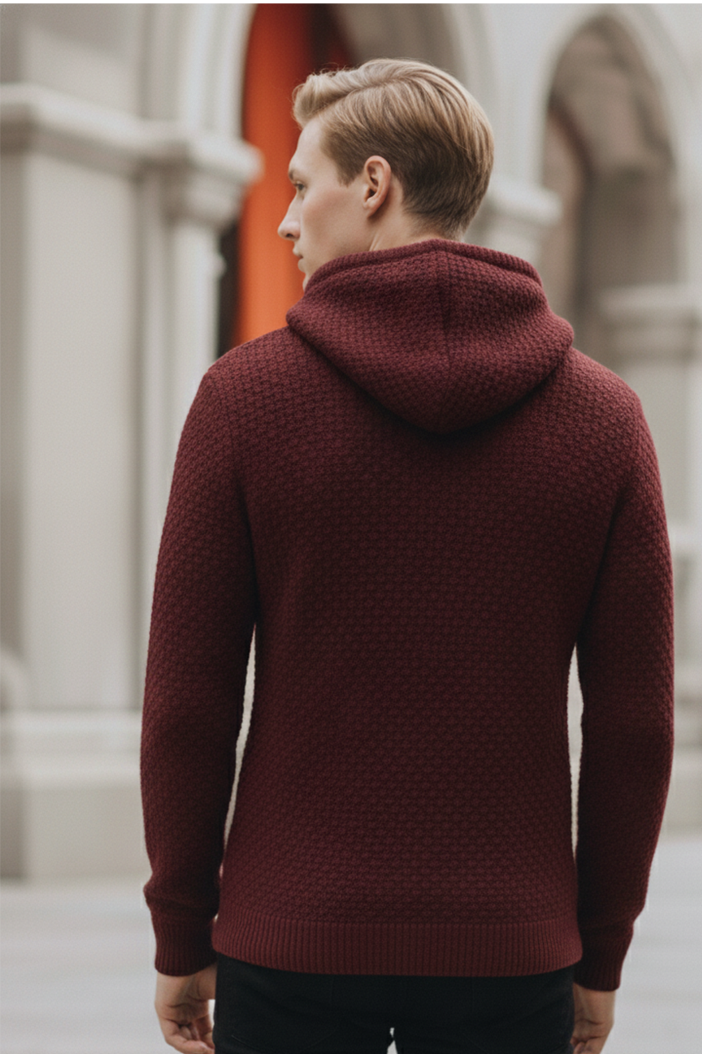 Bluza z Kapturem | Kamil – Bordowy