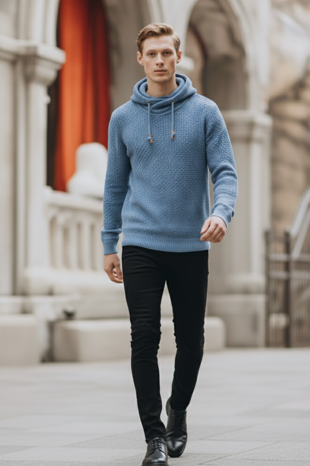 Bluza z Kapturem | Oskar – Jasnoniebieski