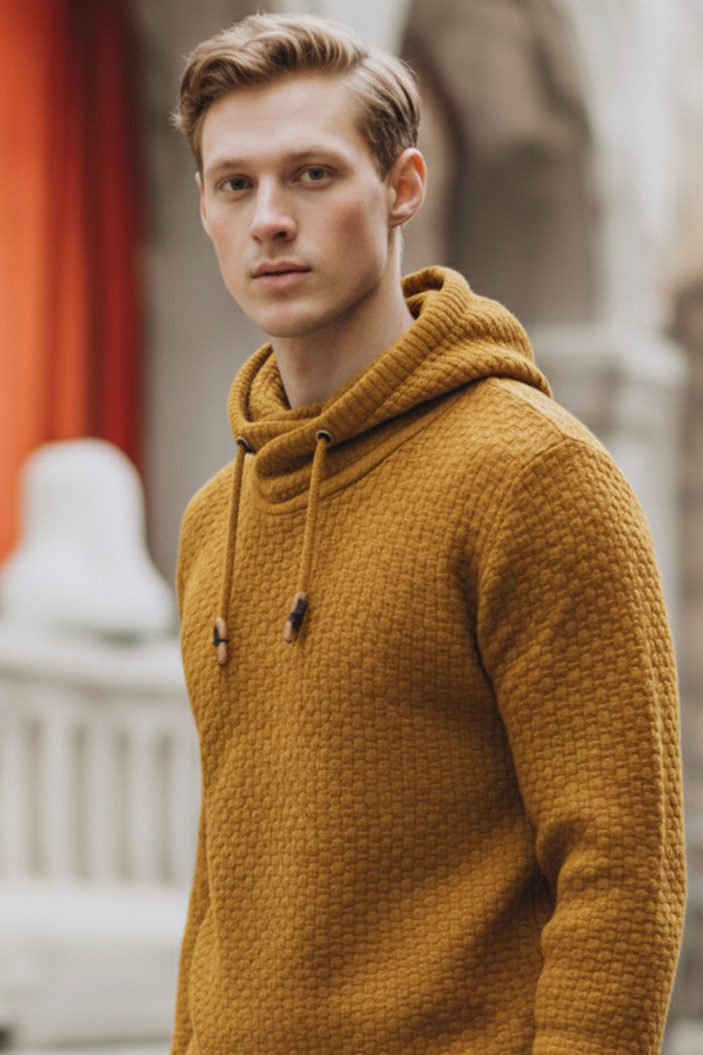 Bluza z Kapturem | Adrian – Musztardowy