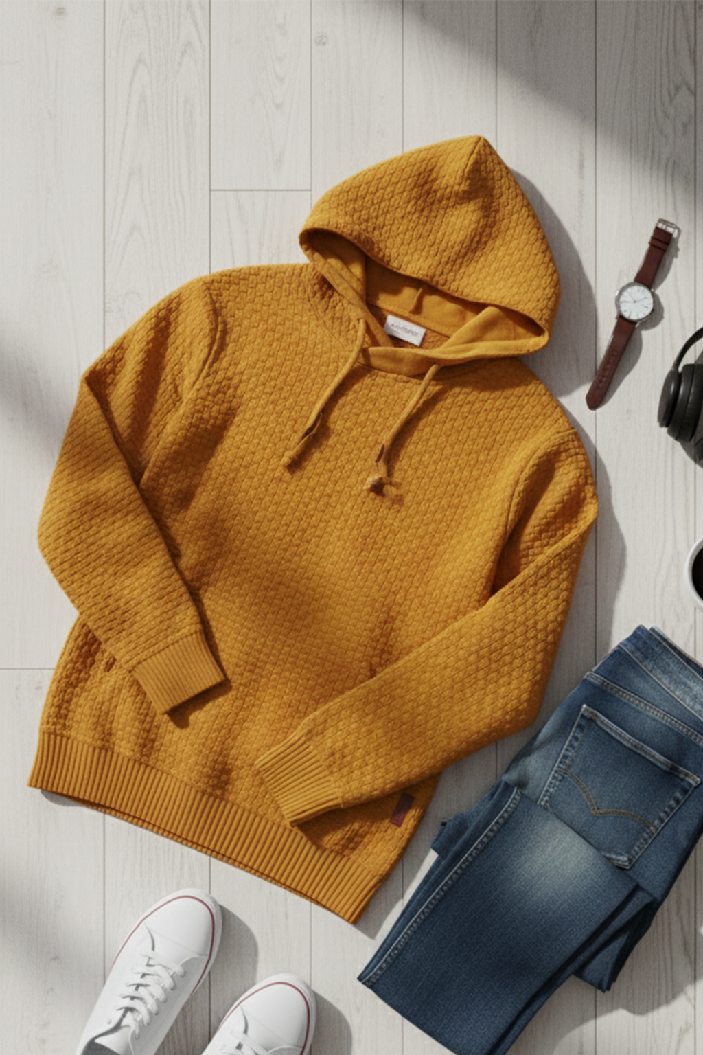 Bluza z Kapturem | Adrian – Musztardowy