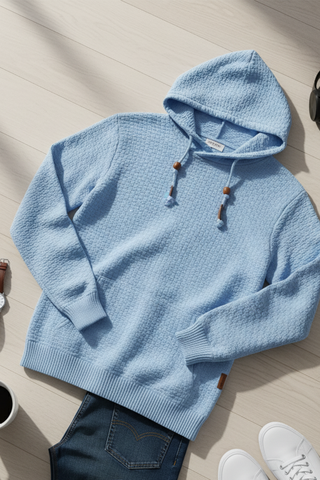 Bluza z Kapturem | Oskar – Jasnoniebieski