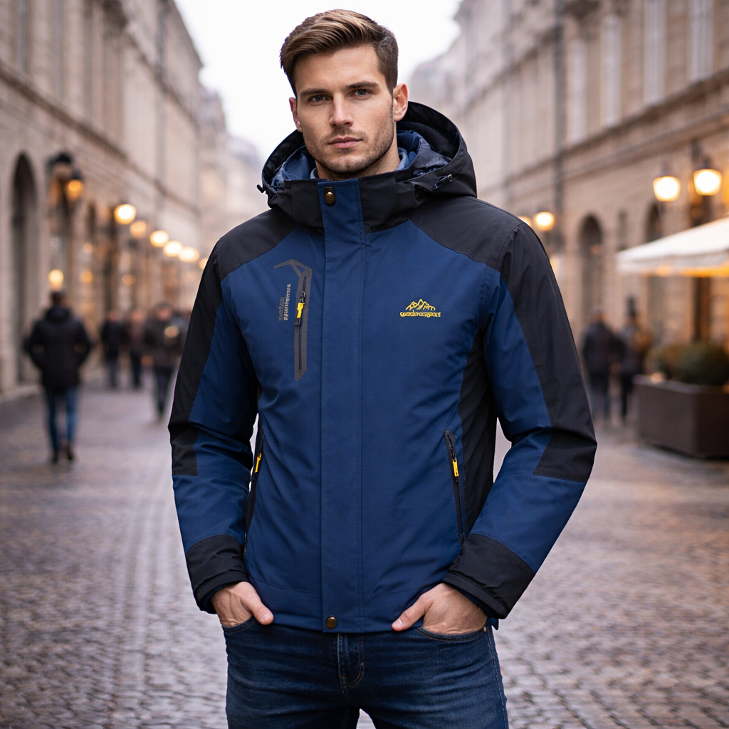 Wodoodporna Kurtka z Kapturem dla Mężczyzn