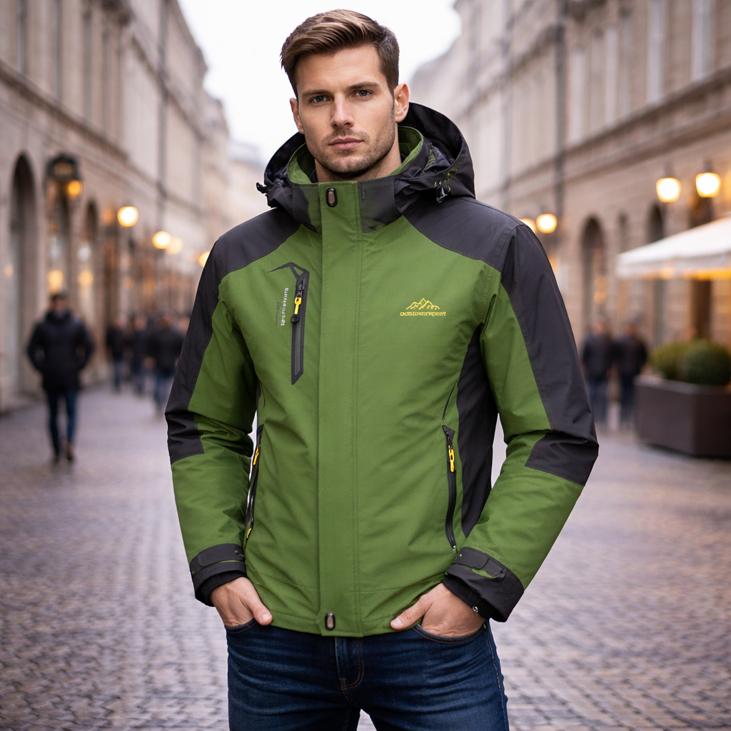 Wodoodporna Kurtka z Kapturem dla Mężczyzn