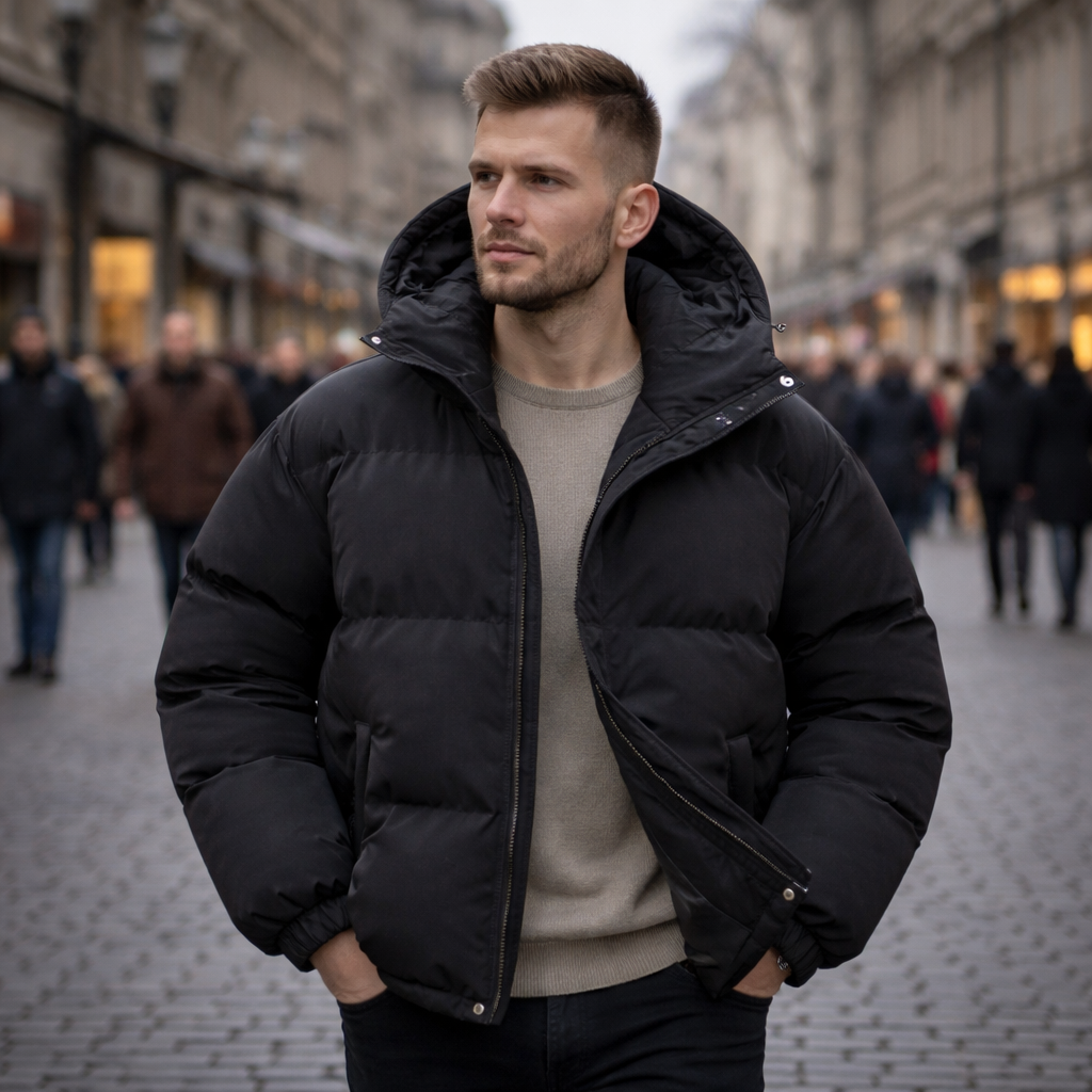 Kurtka puchowa pikowana z ociepleniem, regularny krój