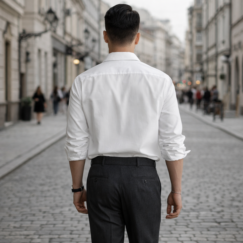 Bawełniana koszula casual o regularnym kroju