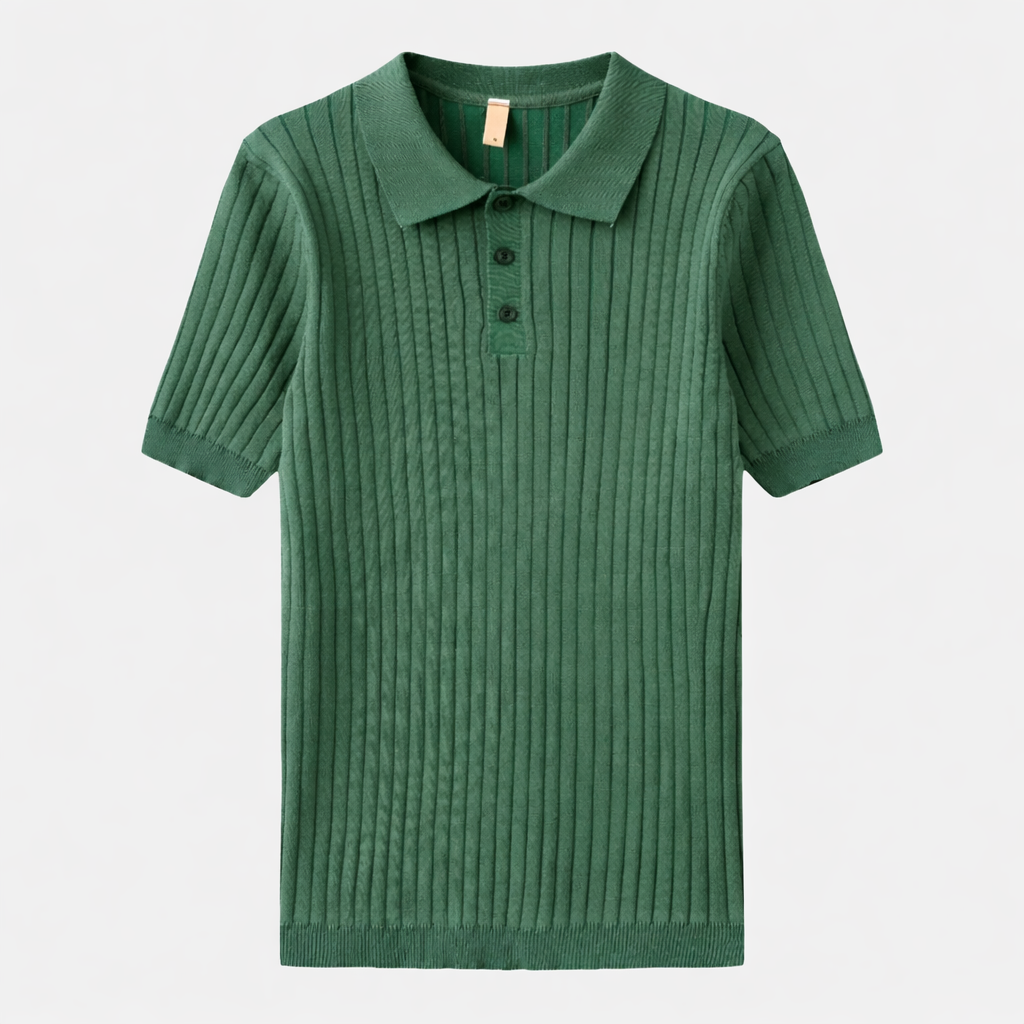 Zestaw dzianinowych spodni polo, regularny krój, męski