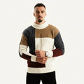Sweter z dzianiny w stylu color block, o dopasowanym kroju, męski