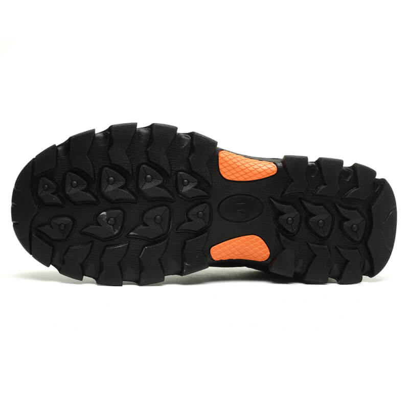 Czarne siateczkowe trampki ochronne dla mężczyzn