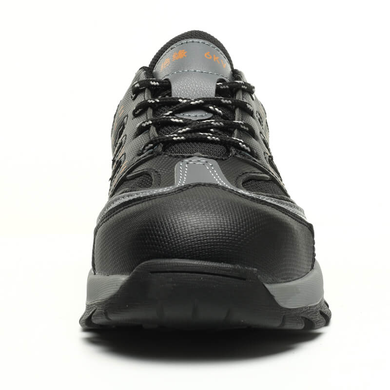 Czarne siateczkowe trampki ochronne dla mężczyzn