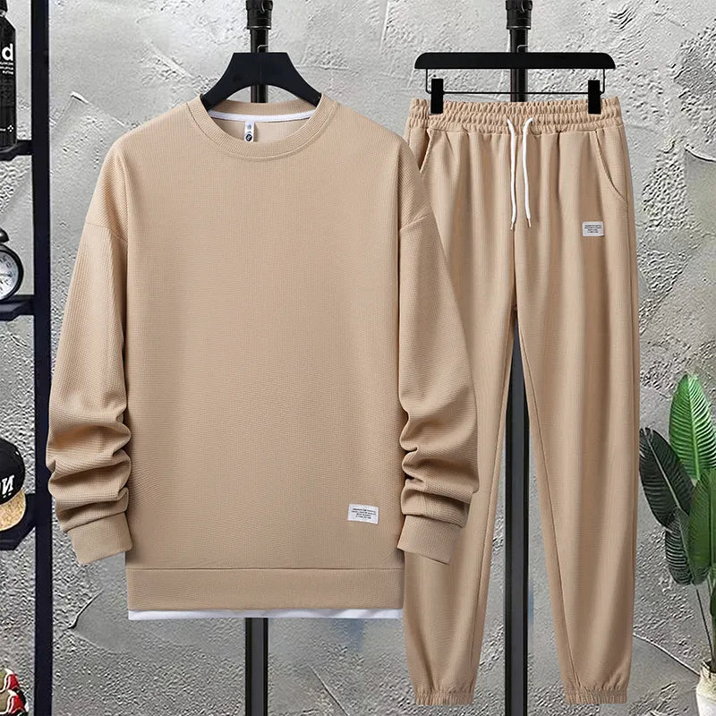 Męski zestaw dresowy z bawełny o luźnym kroju