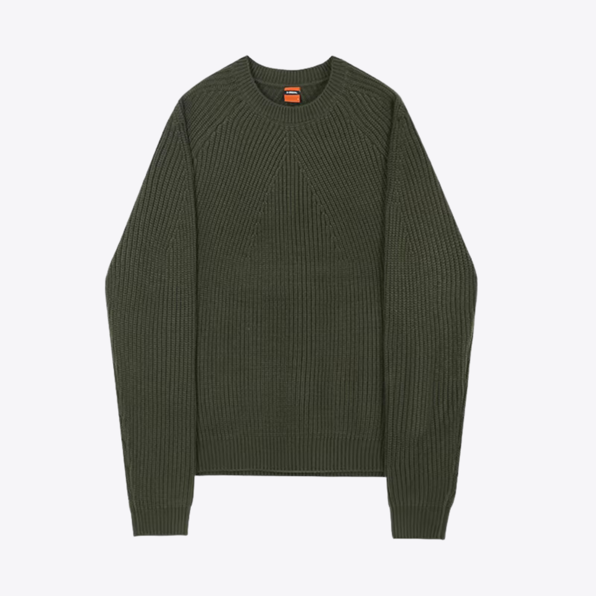 Sweter z dzianiny prążkowanej o luźnym kroju dla mężczyzn