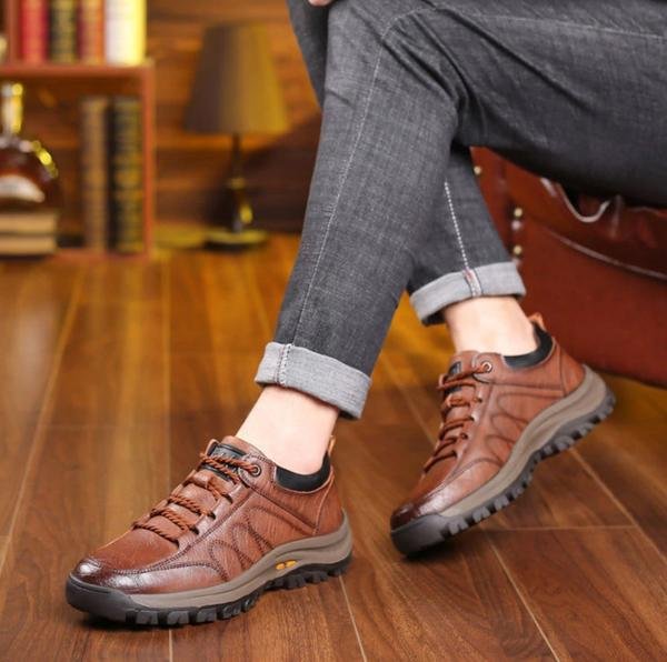 Teksturowane buty codzienne – wygodne buty męskie